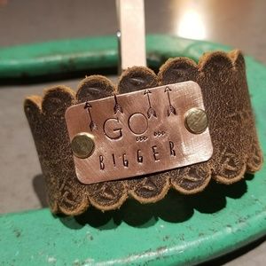 Leather cuff bracelet